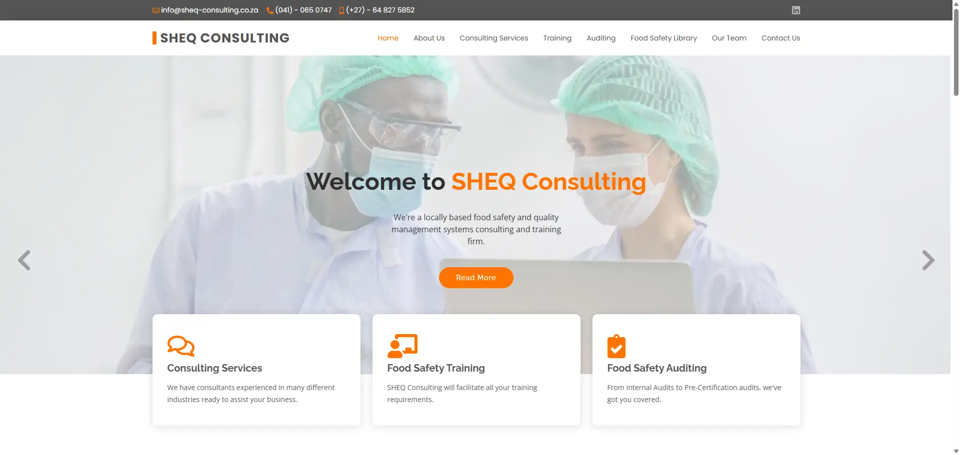 SHEQ Consulting Website